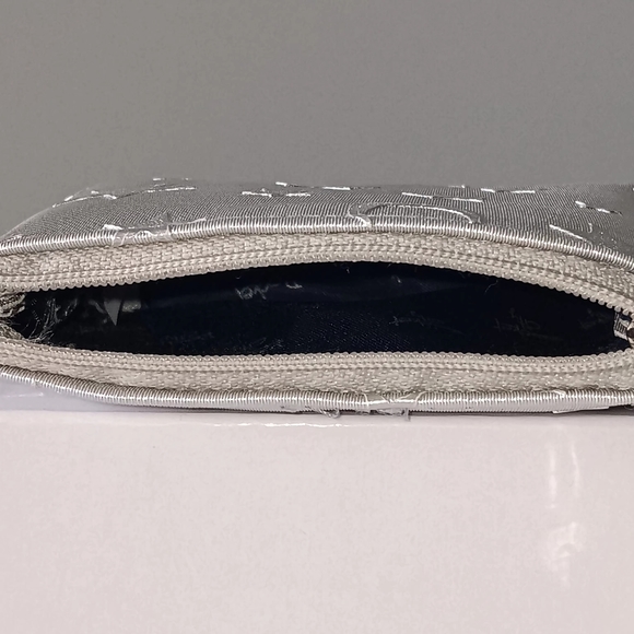 NEW Rocket City Silver Moon & Stars Celestial Themed Zippered Mini Bag - Picture 4 of 9